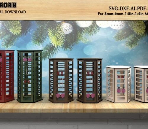 Expositores De Joyas Hexagonales Creativo Digital